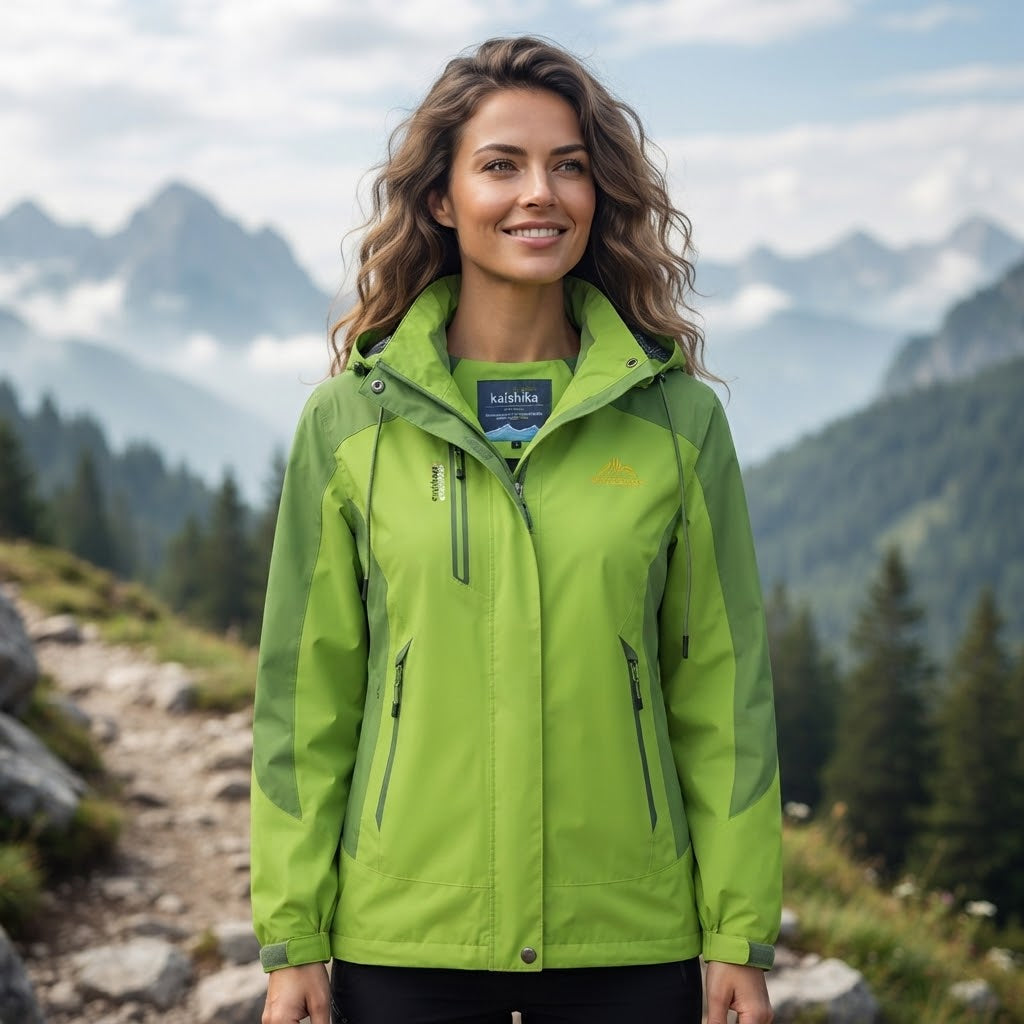 Layer - Women’s Coat with Integrated Hood and Lining