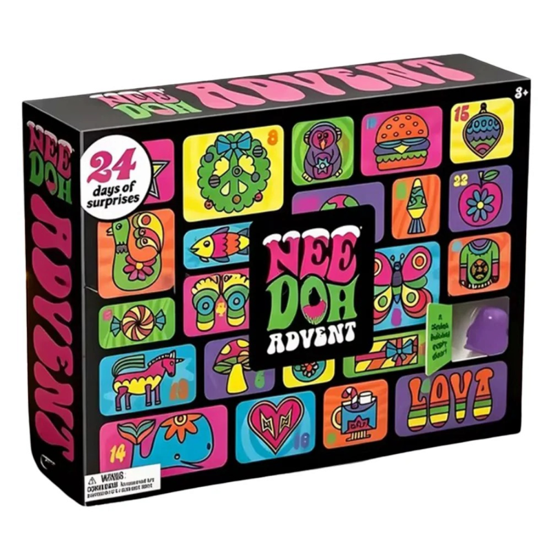 NeedohAdvent – 24-Day Squeeze Toy Advent Calendar with Soft Stress Toys