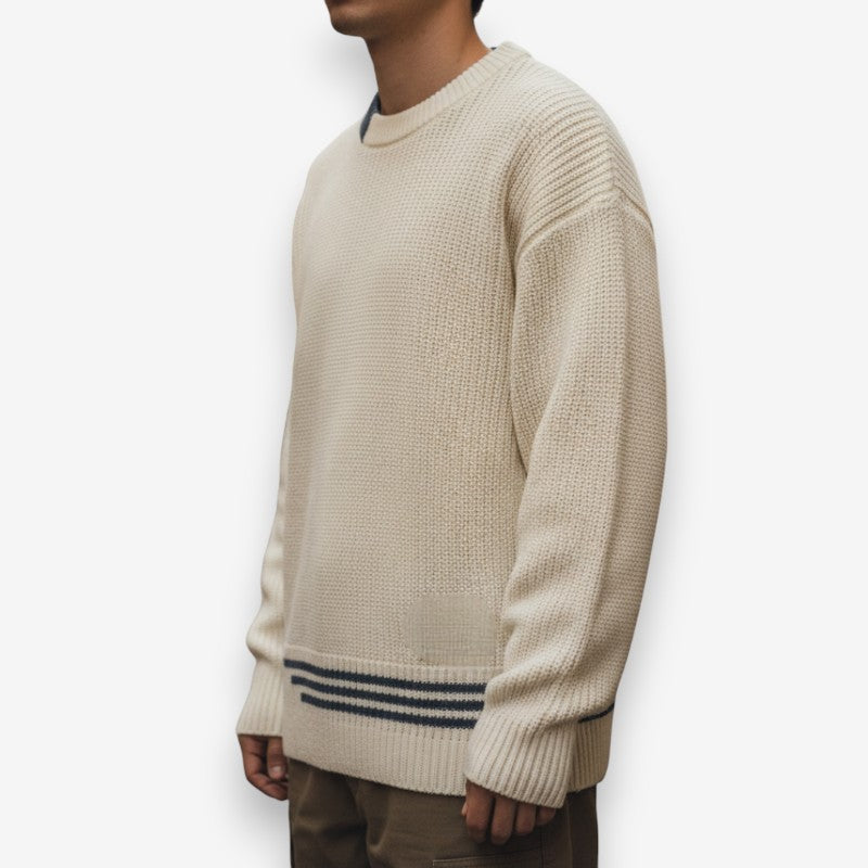 Ethan – Long Sleeve Sweater with Round Neck Design