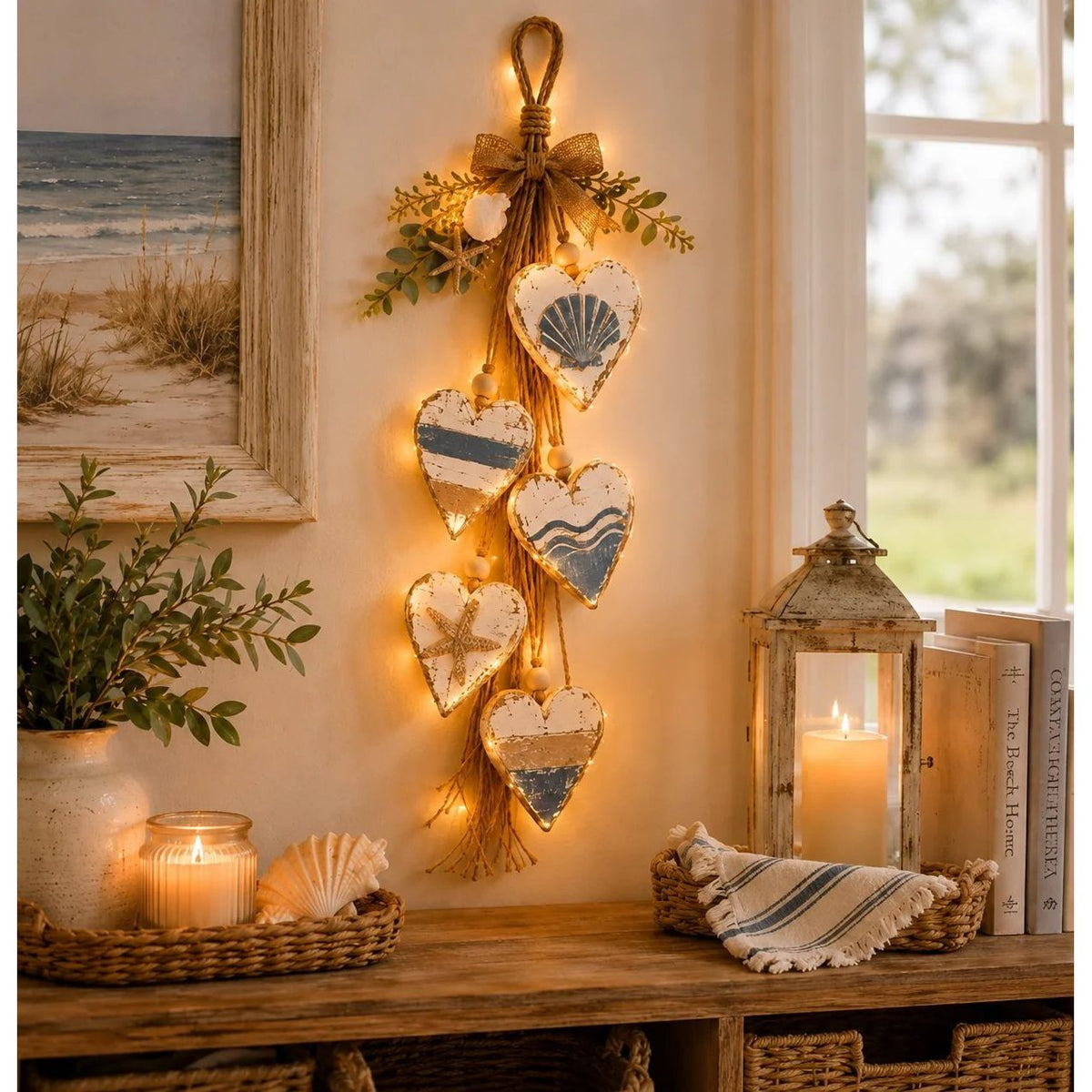 Heartwood - Wooden Heart Wall Decoration With Led Lighting