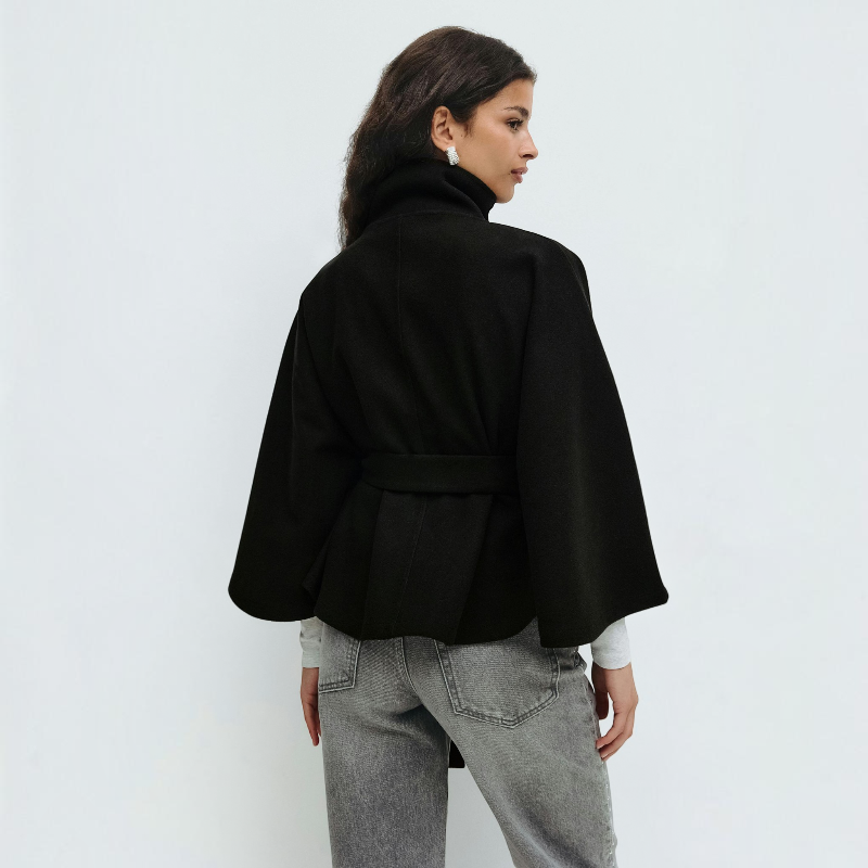Chic Women's Flare Sleeve Overcoat
