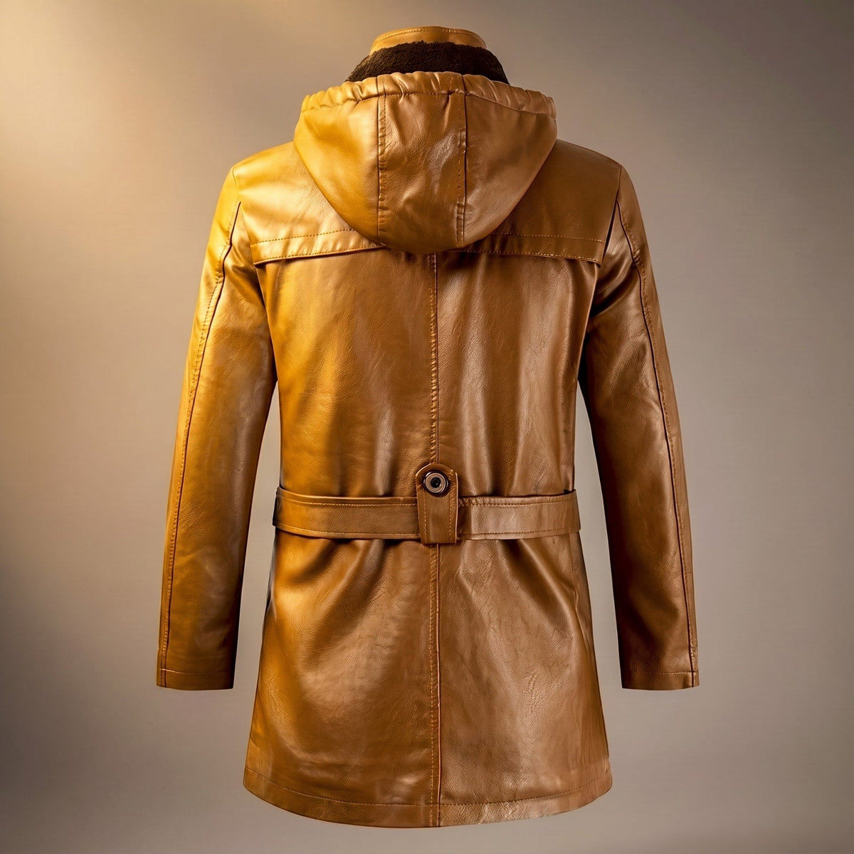 Warmth - Mid-Length Hooded Jacket with High Collar