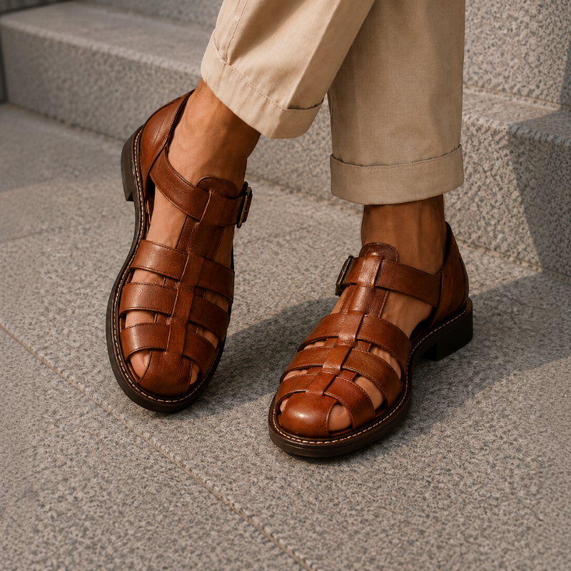 Men's Breathable Round Toe Slip-On Shoes