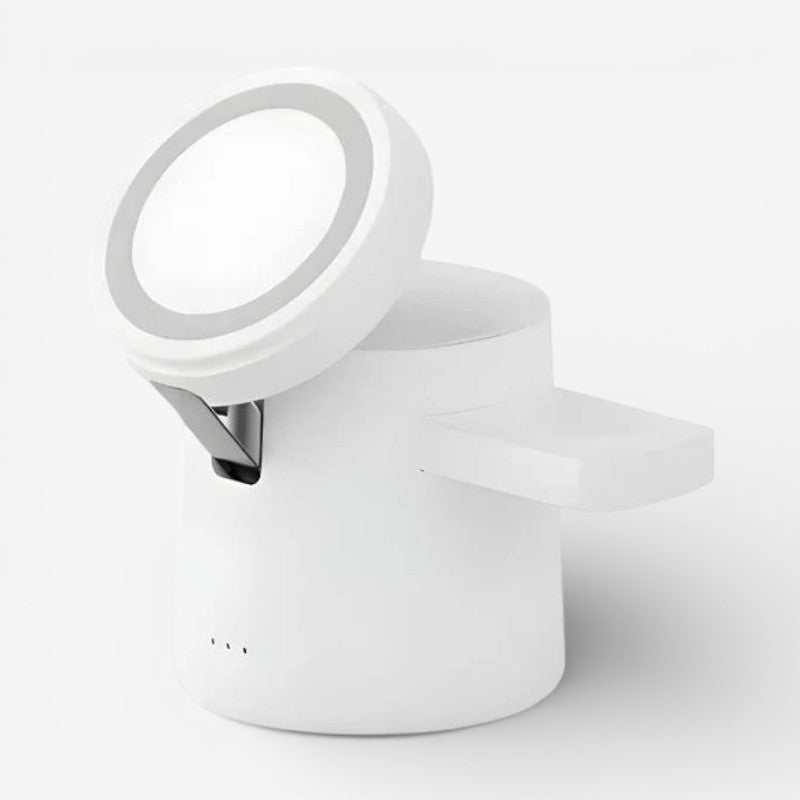 LumiDock – 3-in-1 Wireless Charger with Night Light and Desk Station