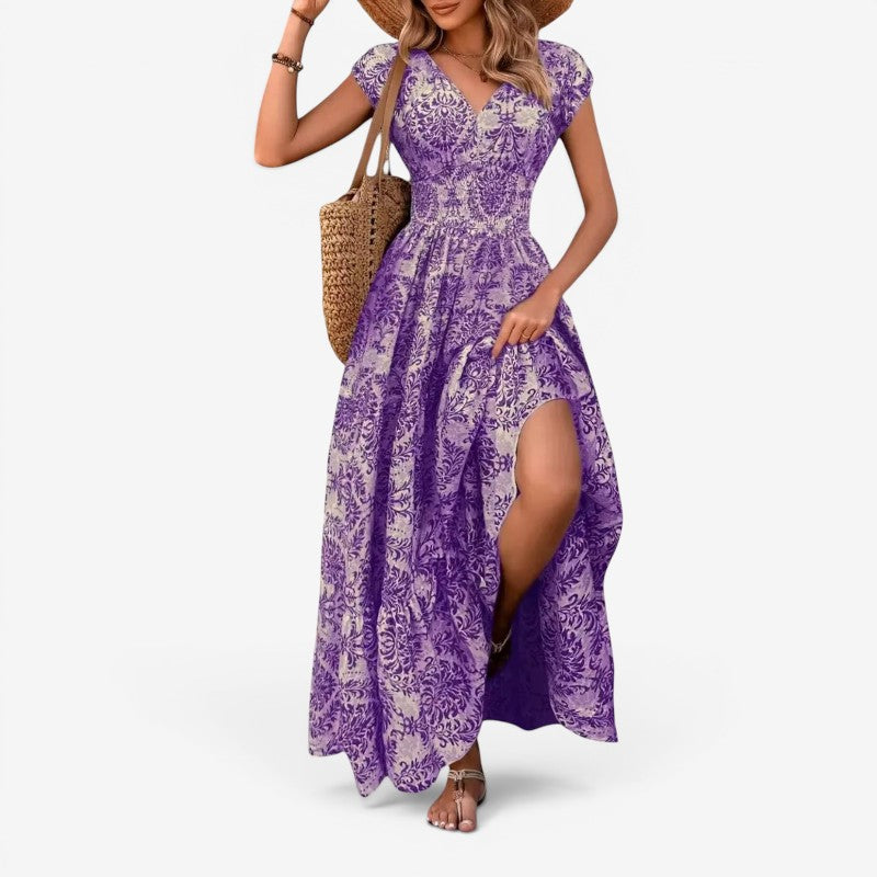 Women’s Maxi Dress Sleeveless V Neck
