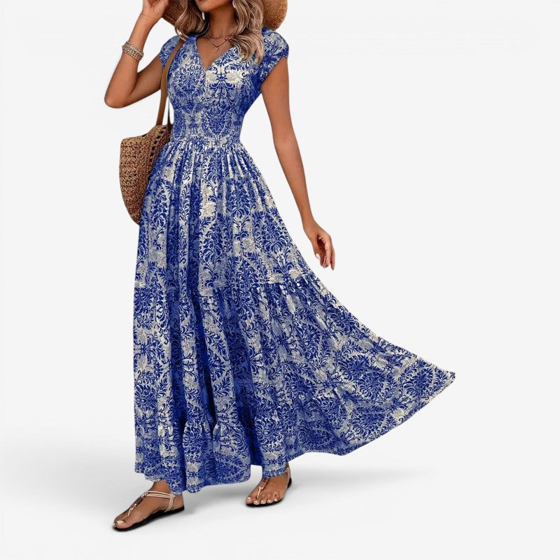 Women’s Maxi Dress Sleeveless V Neck