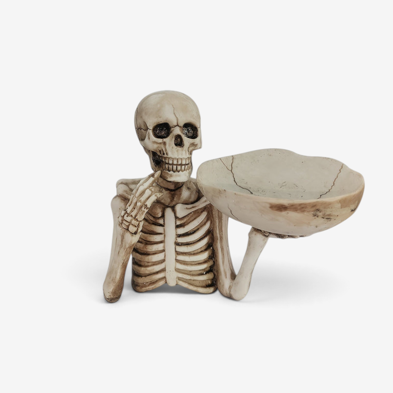 Halloween Skeleton Candy Bowl Holder