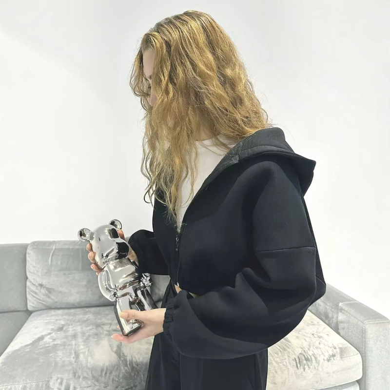 Stylish Women’s Hooded Zip Jacket