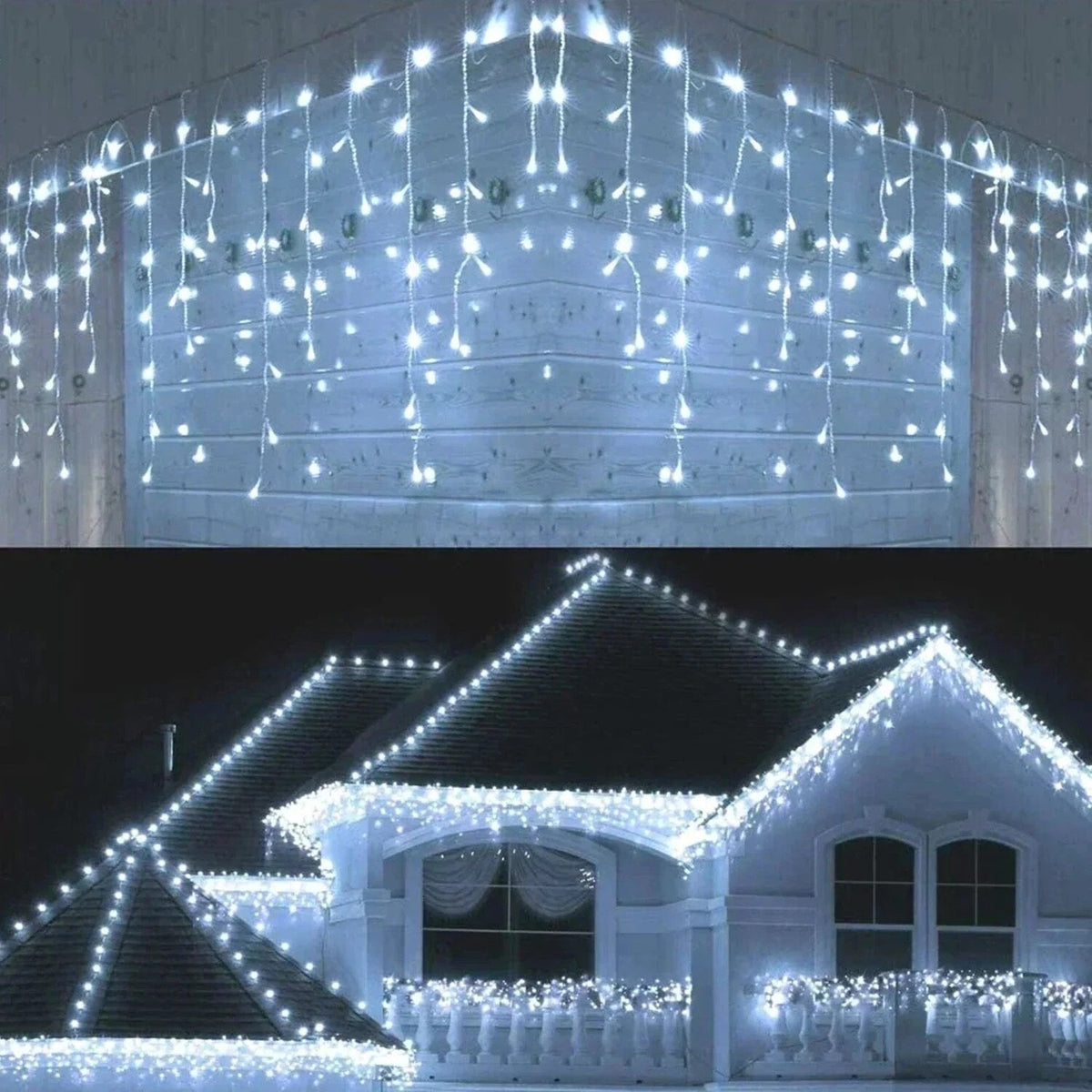 CurtainGlow - Connectable LED Curtain Lights with 8 Lighting Modes