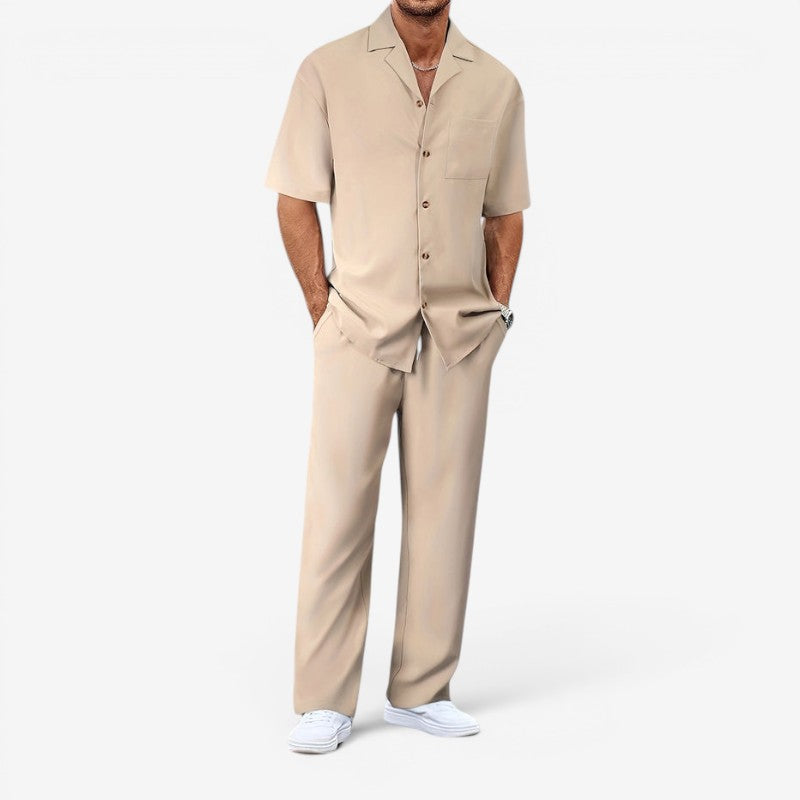 Men's Casual 2-Piece Set with Pockets