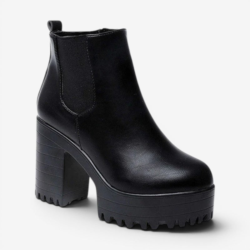Womens Ankle Boots with Sturdy Heel