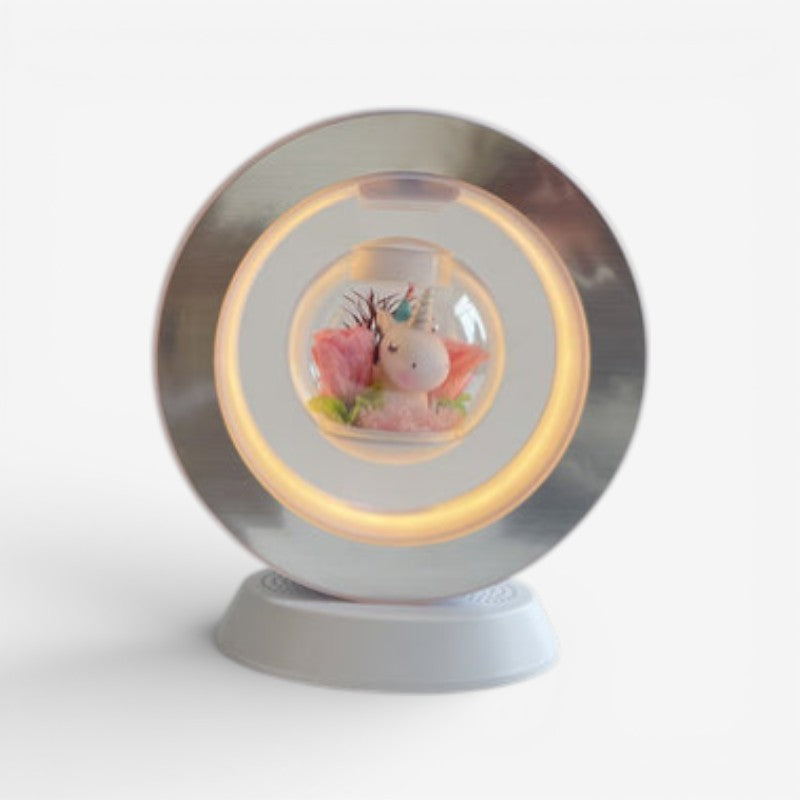 USB Desk Lamp with Floating Flower Design