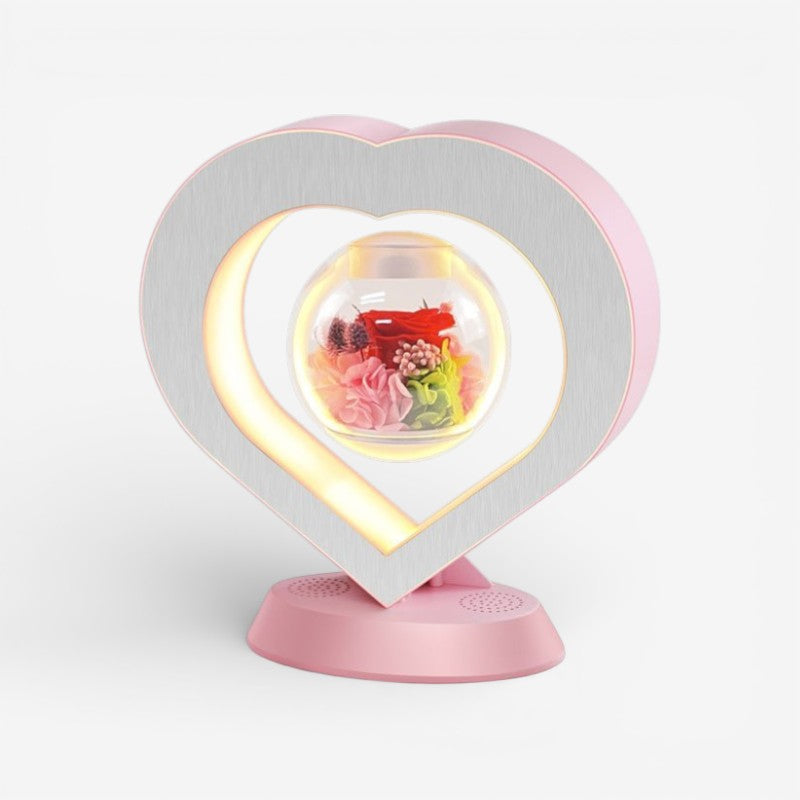 USB Desk Lamp with Floating Flower Design