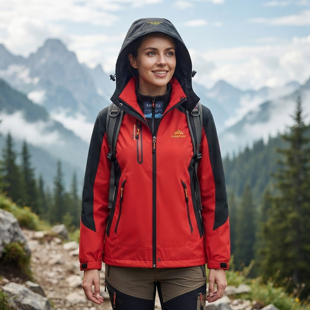 Layer - Women’s Coat with Integrated Hood and Lining