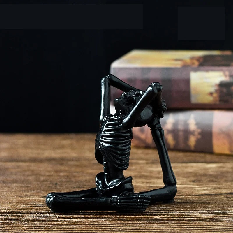 Spooky Resin Skeleton Figurine for Halloween