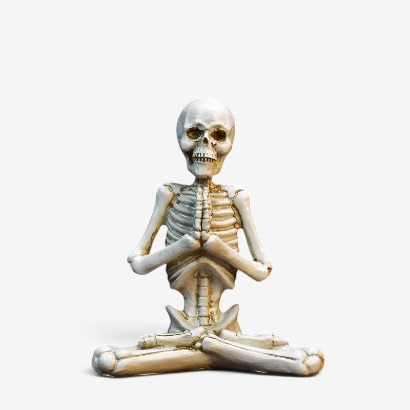 Spooky Resin Skeleton Figurine for Halloween