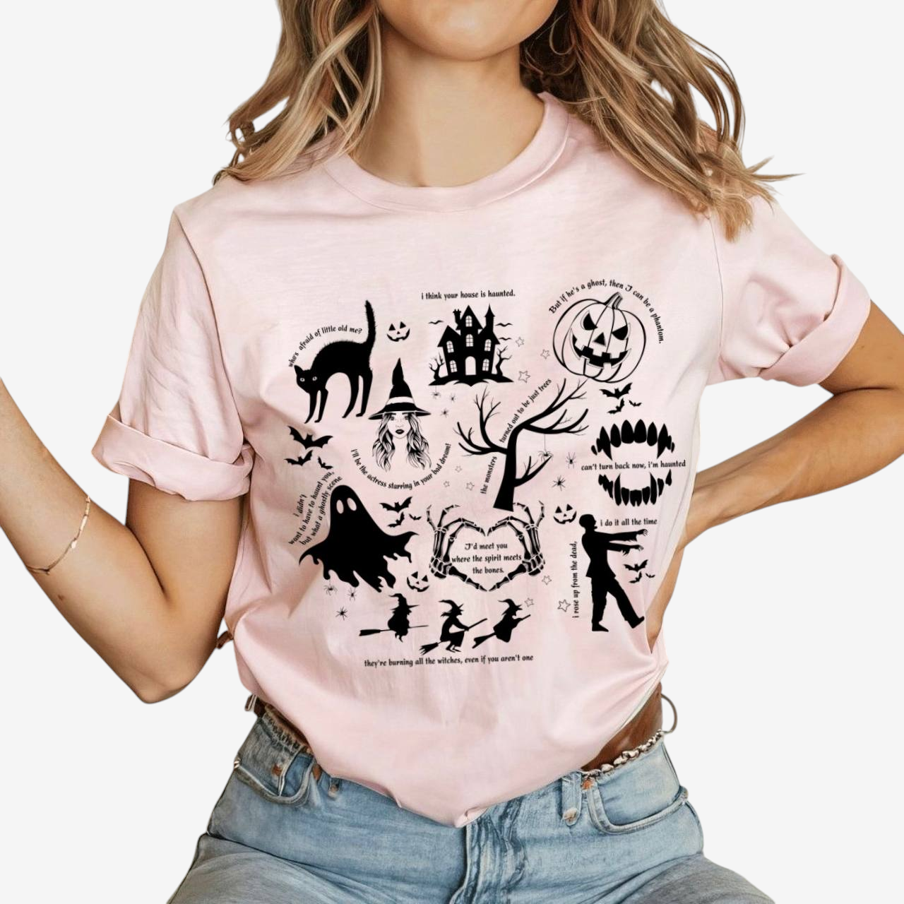 Bella - Spooky Graphic T-Shirt for Halloween