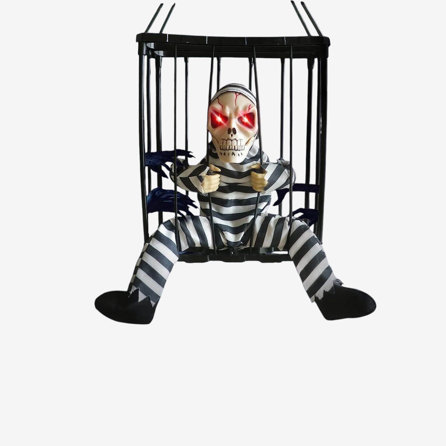 Motion-Activated Skeleton Prisoner Decoration