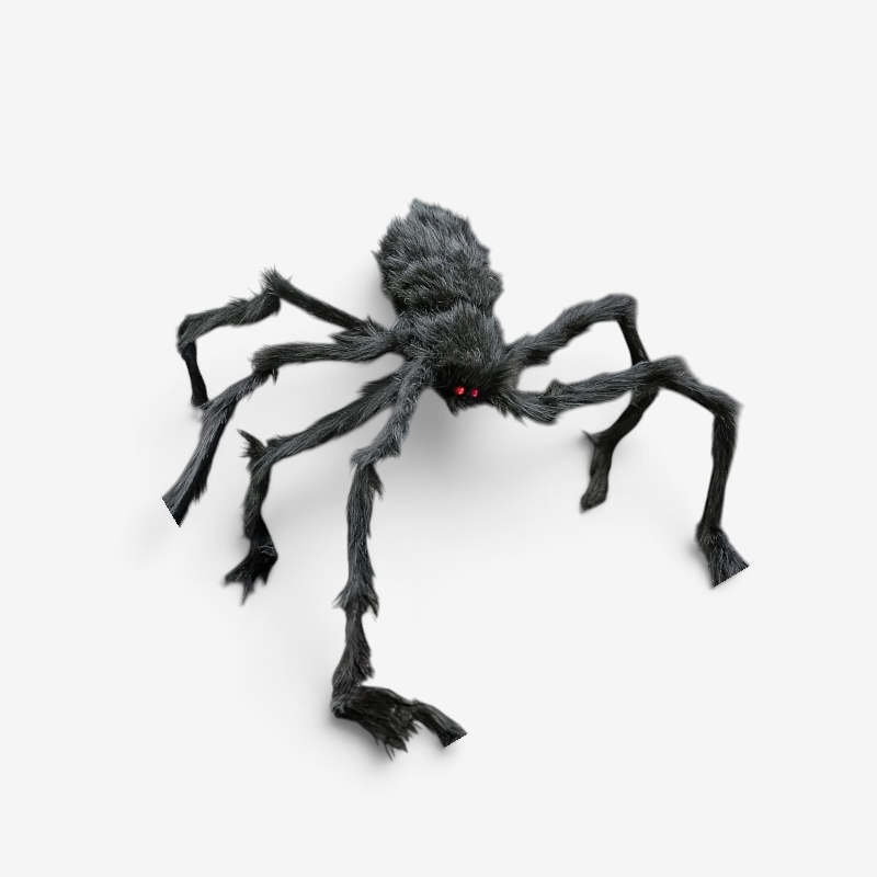 Halloween Spider Decoration Set with Stretchable Webbing