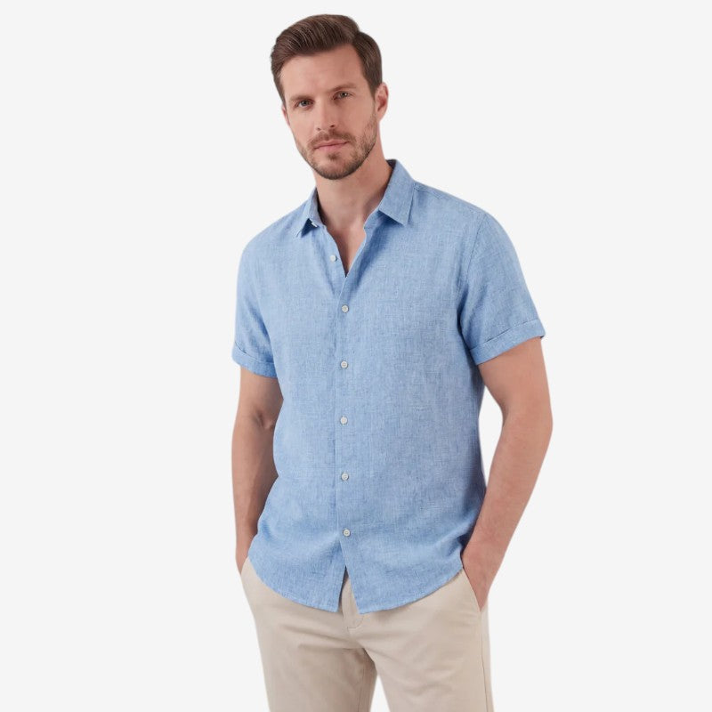 Men's Casual Long Sleeve Button-Up Shirt