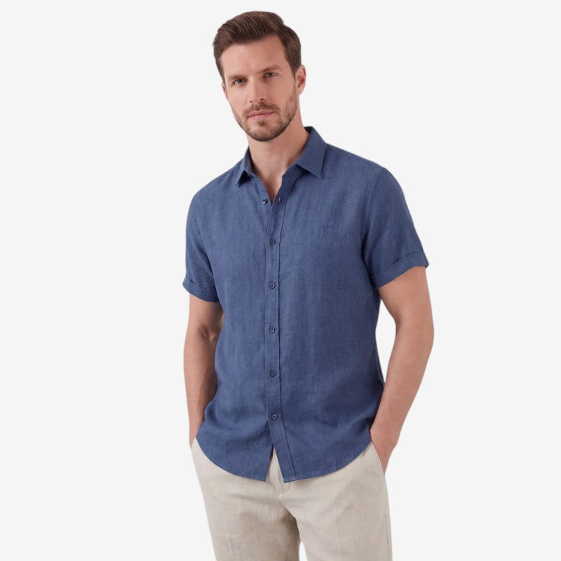 Men's Casual Long Sleeve Button-Up Shirt