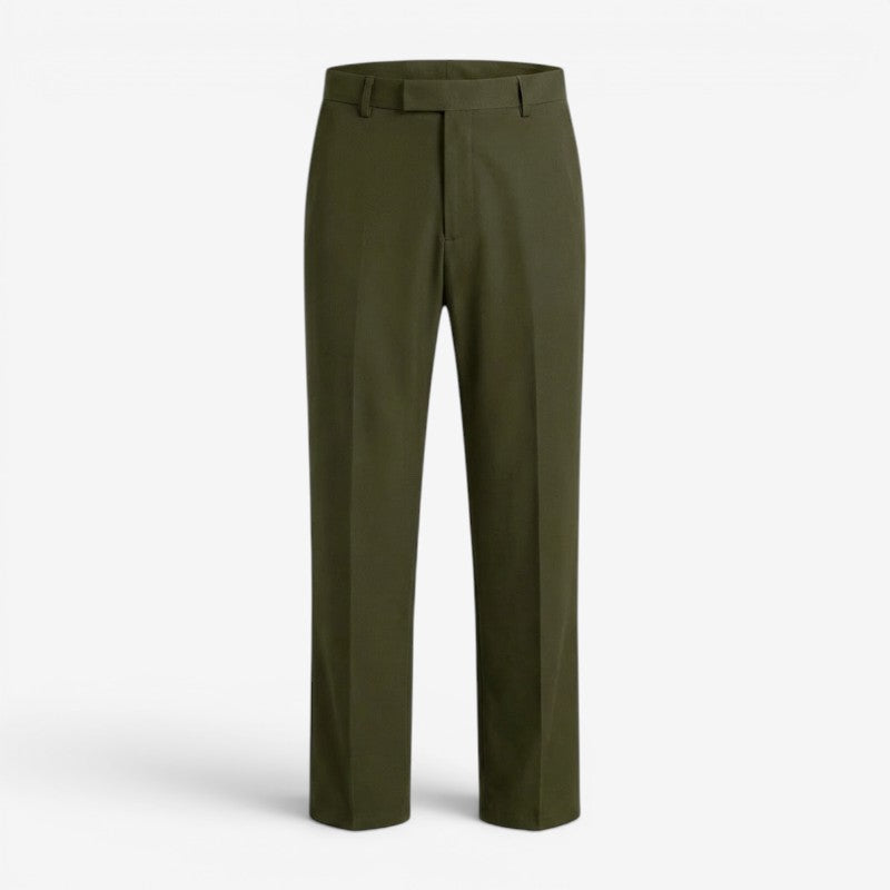 Men's Tailored Cotton Chinos with Adjustable Waist