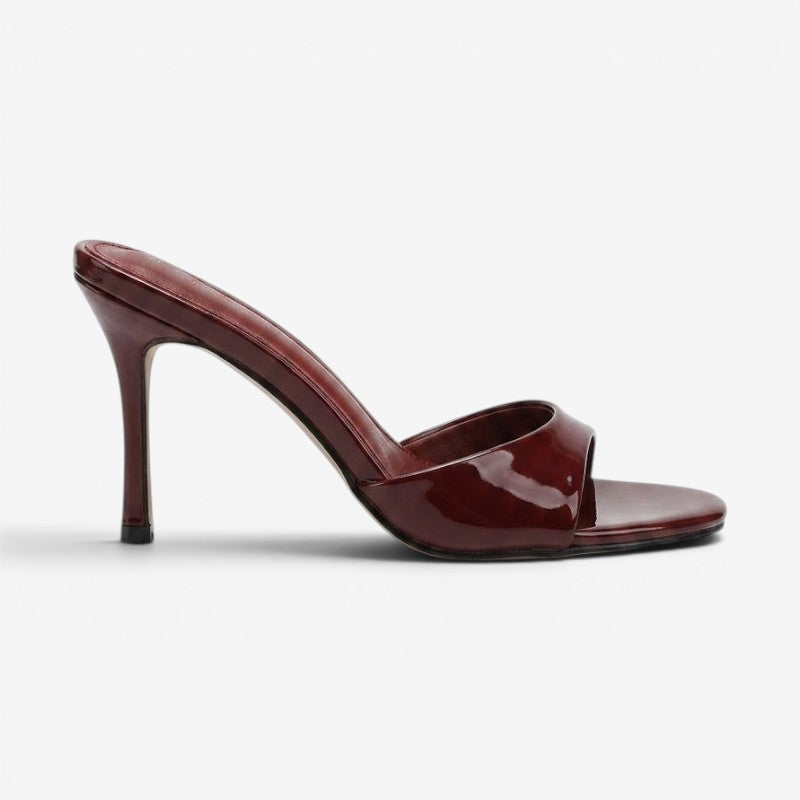 Women's High Heel Sandals with Round Toe Design