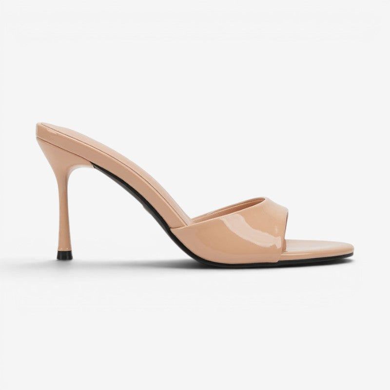 Women's High Heel Sandals with Round Toe Design
