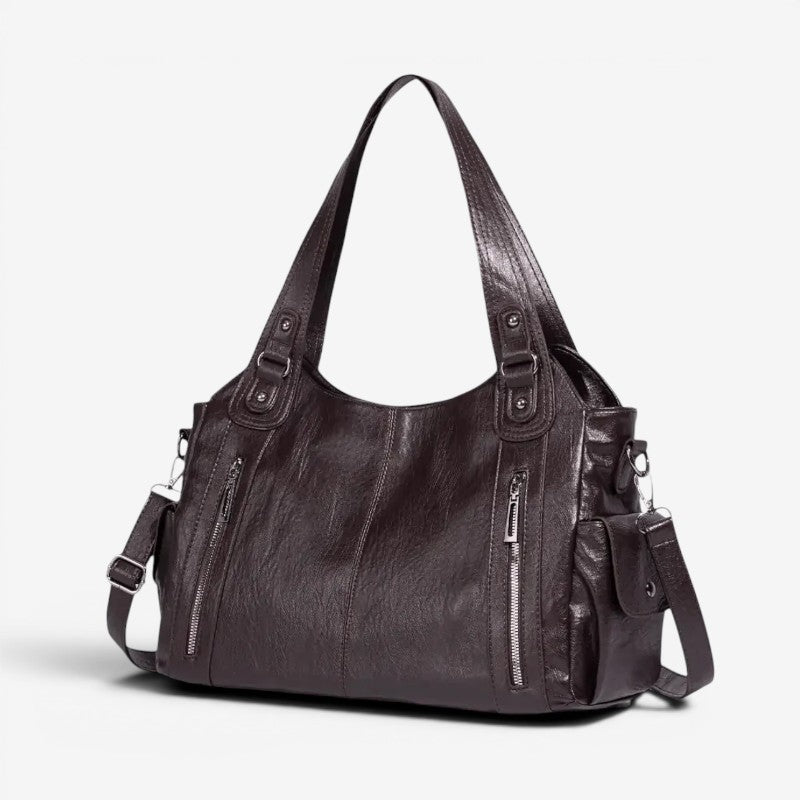 Women's Shoulder Bag with Detachable Crossbody Strap