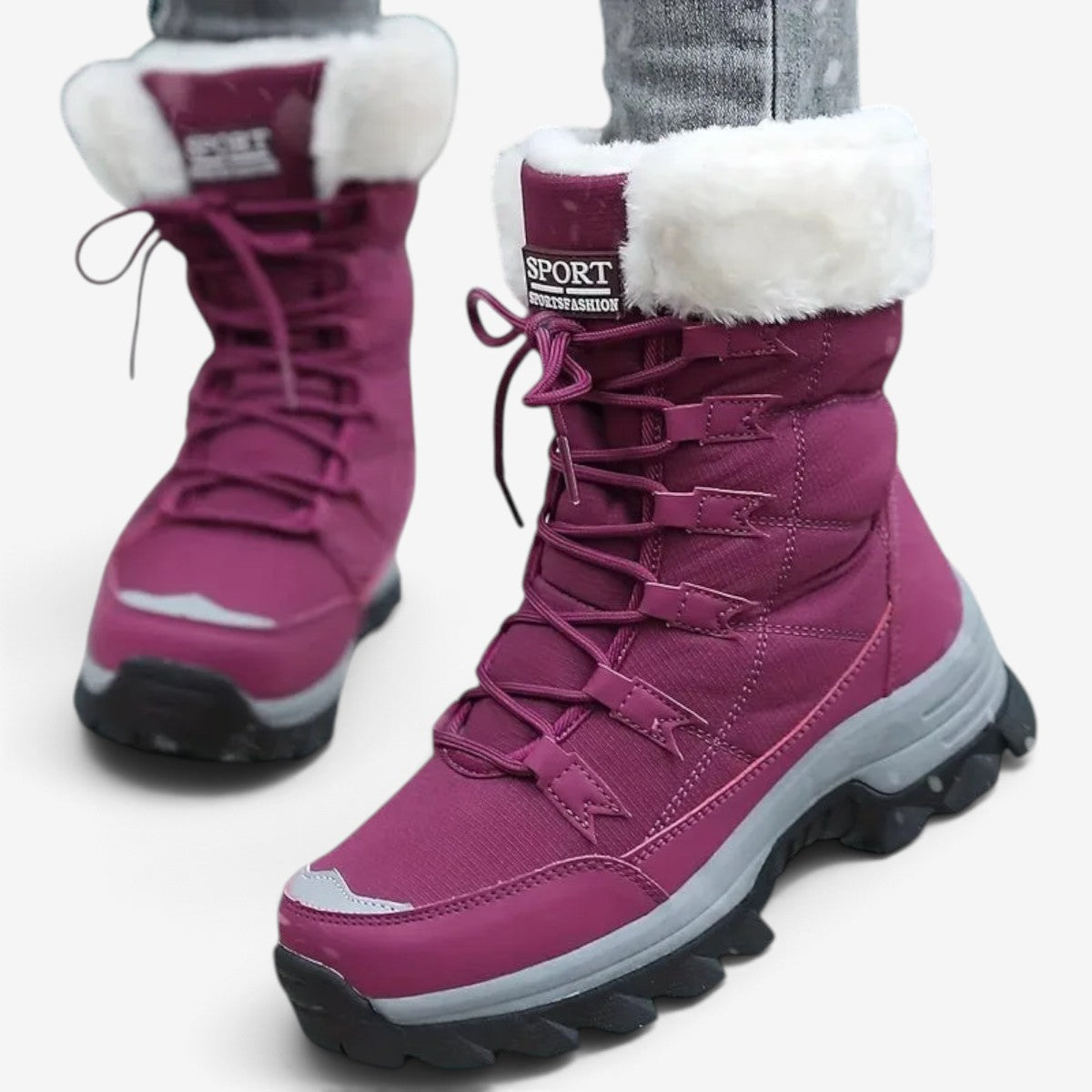 Grip - Women’s Boots with Profile Sole and Lining