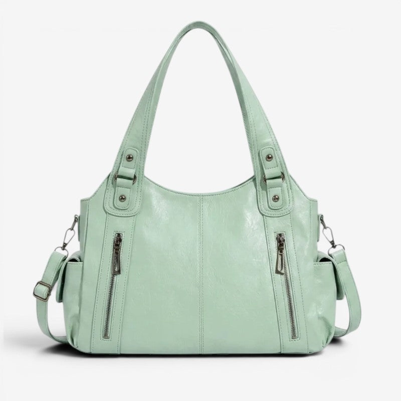 Women's Shoulder Bag with Detachable Crossbody Strap