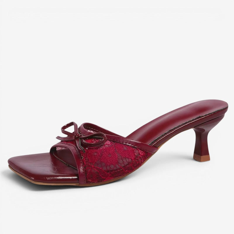 Chic Slip-On Sandals with Square Toe