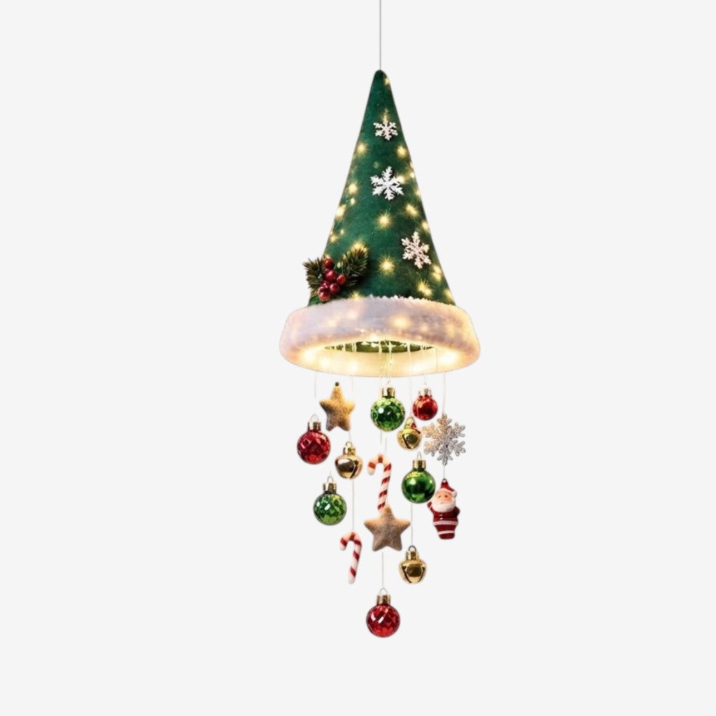 NoelHat - Hanging Hat Decoration With Led Stars