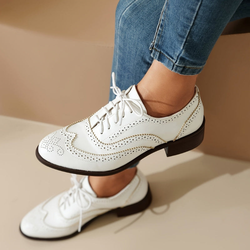 Sophia – Round Toe Shoes with Adjustable Laces