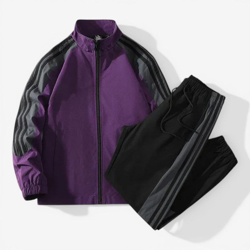 Zip-Up Tracksuit Set Jacket & Pants