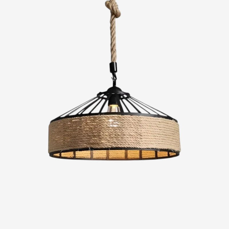 RopeLume – Pendant Lamp with Hemp Rope Cage Design
