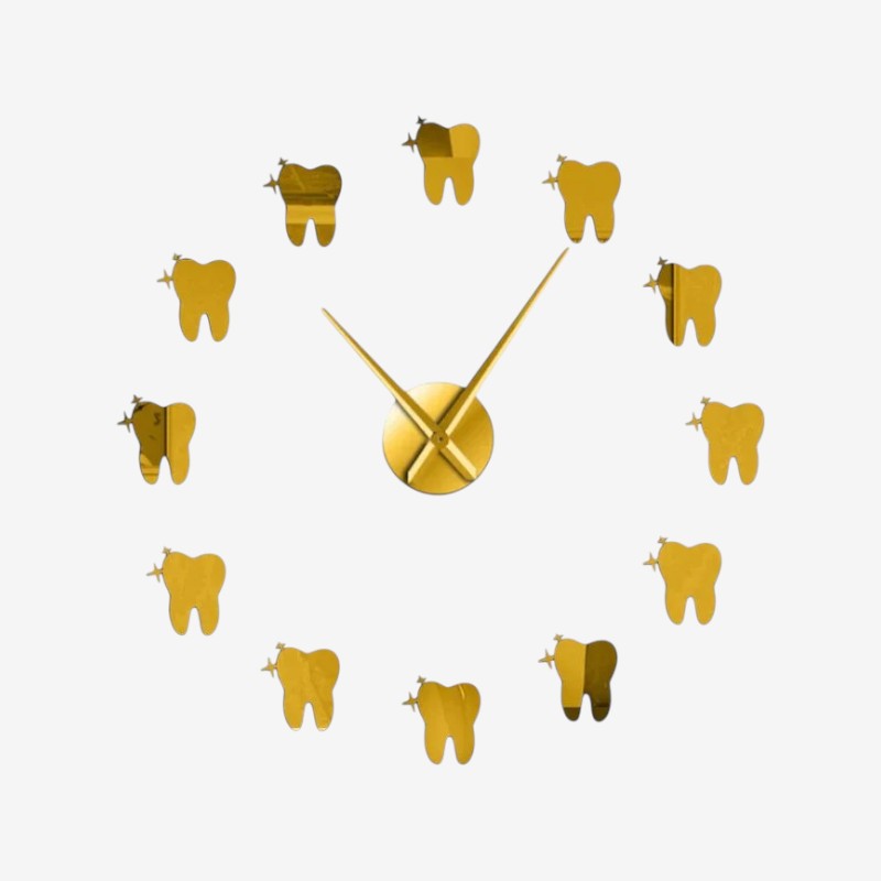 TimeDent – Decorative Wall Clock with Teeth Inspiration