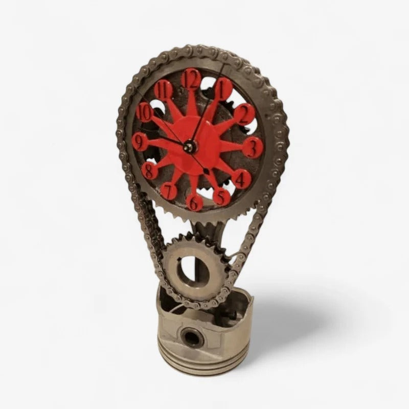 GearTime – Tafelklok met tandwiel- en kettingontwerp Velani