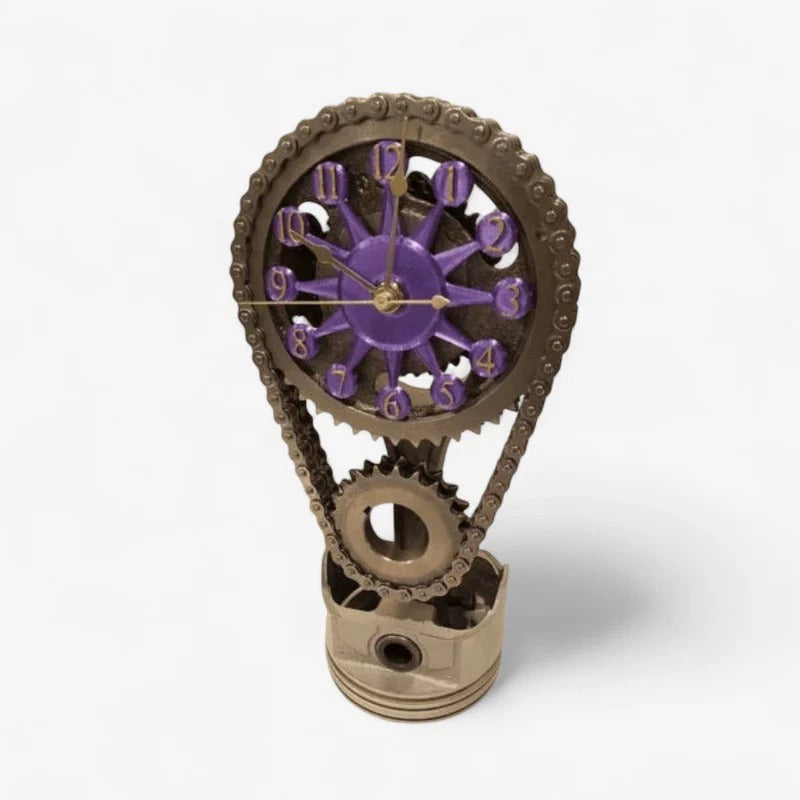 GearTime – Tafelklok met tandwiel- en kettingontwerp Velani