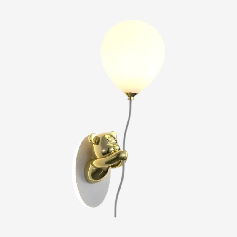 BrightPaws – LED Wall Lamp Bear with Balloon Design