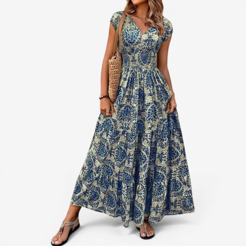 Women’s Maxi Dress Sleeveless V Neck