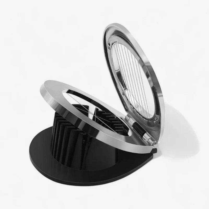 SliceEase – Eiersnijder met dubbel frame en antislipbasis Velani