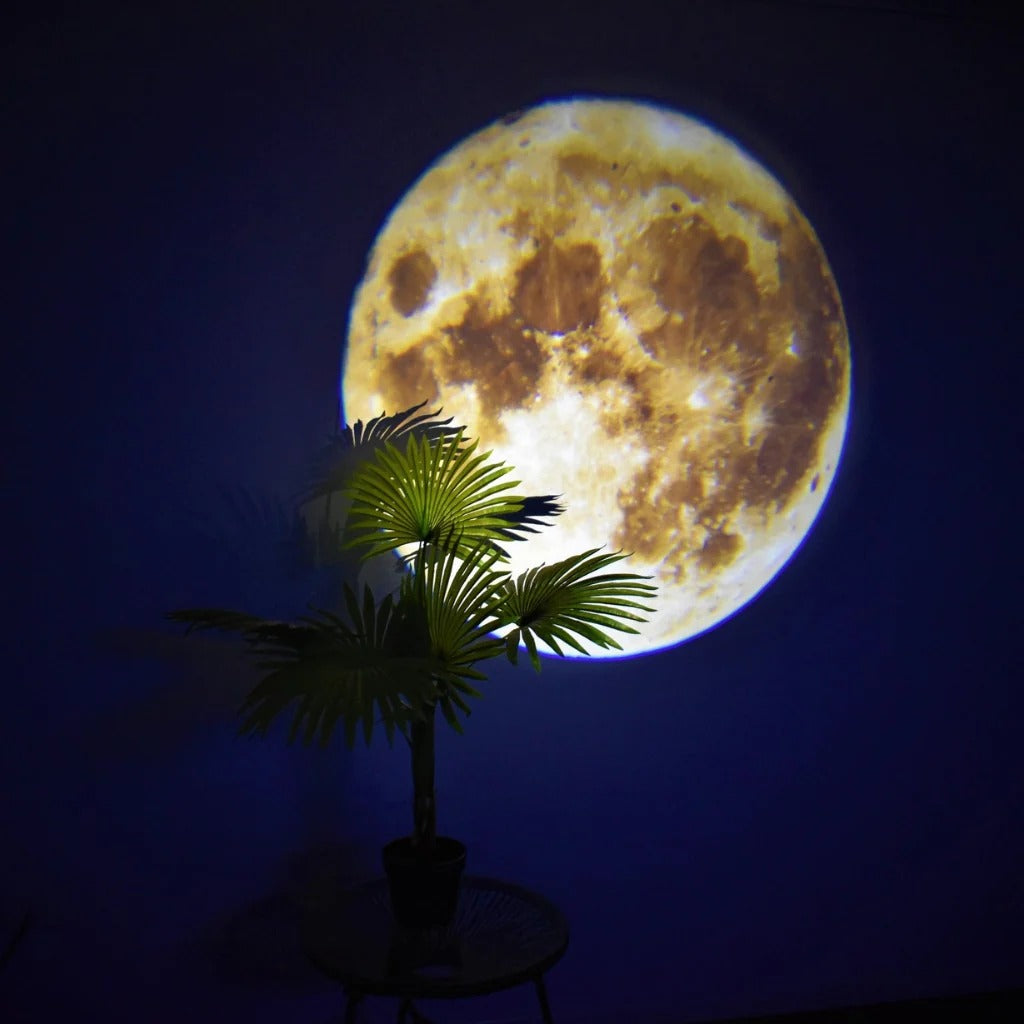 LunaOrbit – Moon & Earth Projector Lamp with Rotation and Flexible Neck