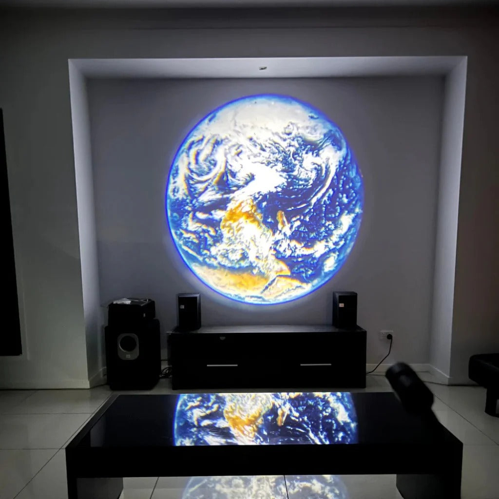 LunaOrbit – Moon & Earth Projector Lamp with Rotation and Flexible Neck