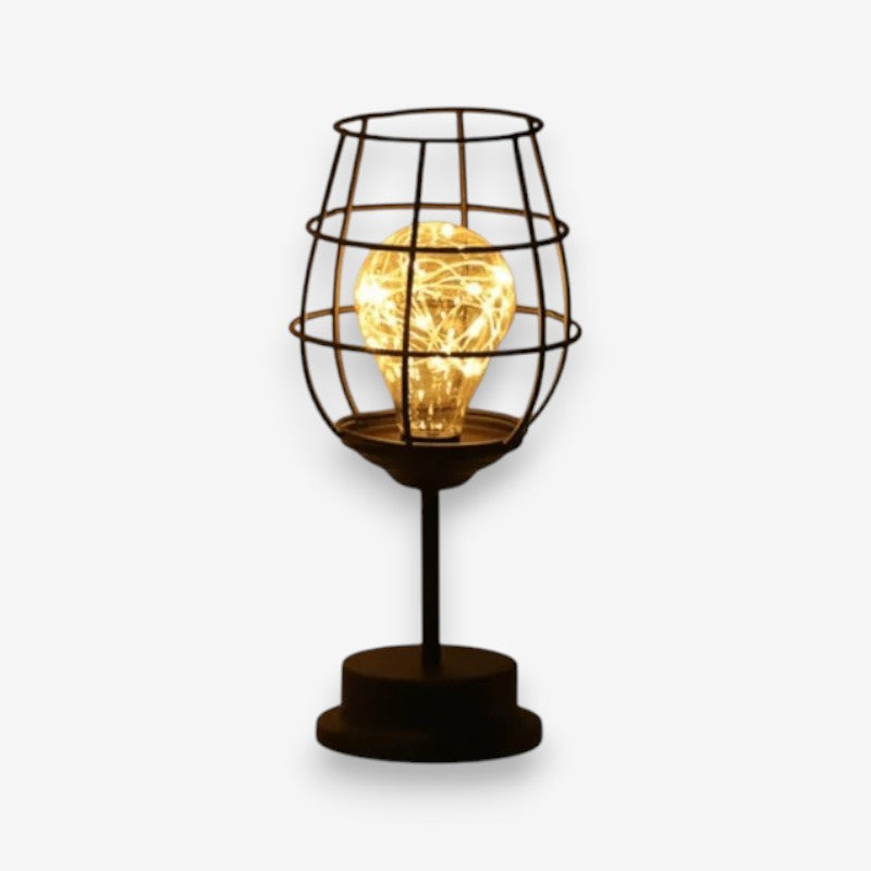 SunBloom – LED Table Lamp with Cage Design