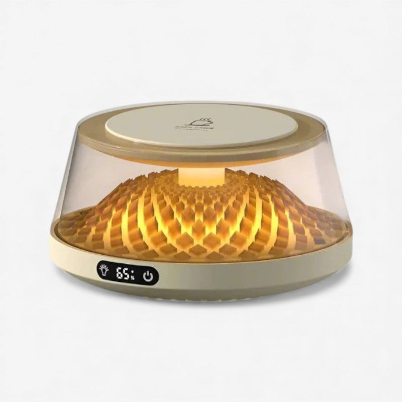 HeatMate – Draagbare Koffiemok Verwarmer met Meerkleurige Lampjes Velani