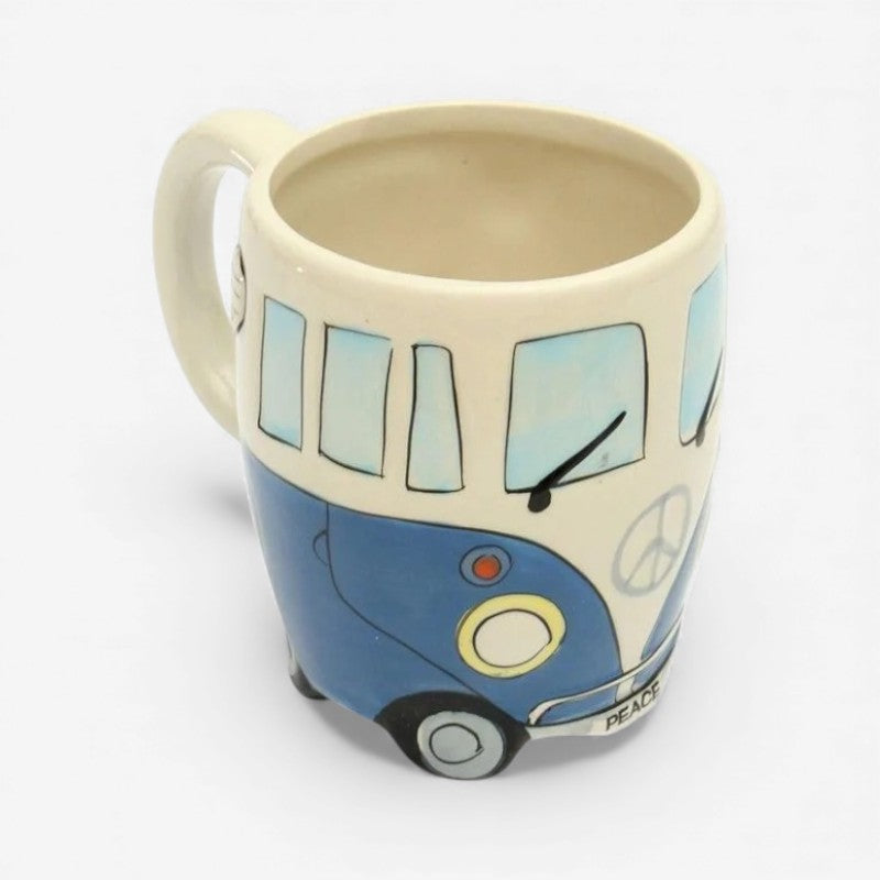 RideSip – Coffee Mug with Handle and Bus Inspiration