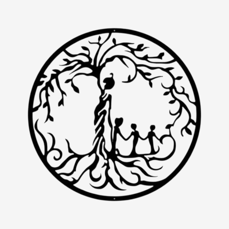 ArborRound – Árbol decorativo para colgar en la pared con diseño redondo