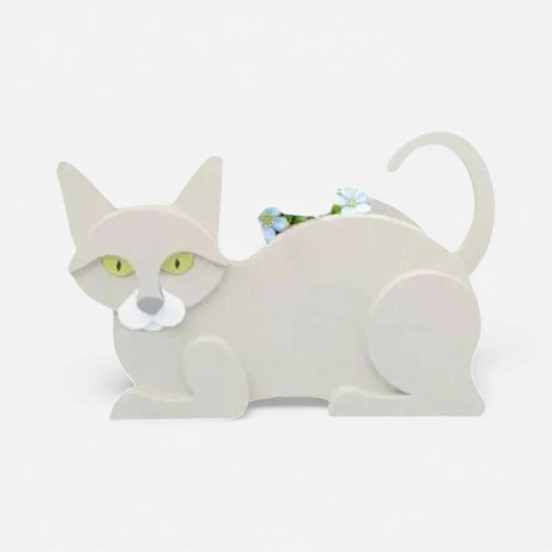 PurrBloom – Decorative Flower Vase in Cat Shape