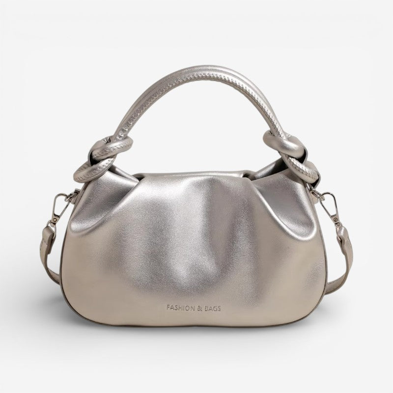 Oriana – Adjustable Shoulder Bag With Knotted Handle And Buckle